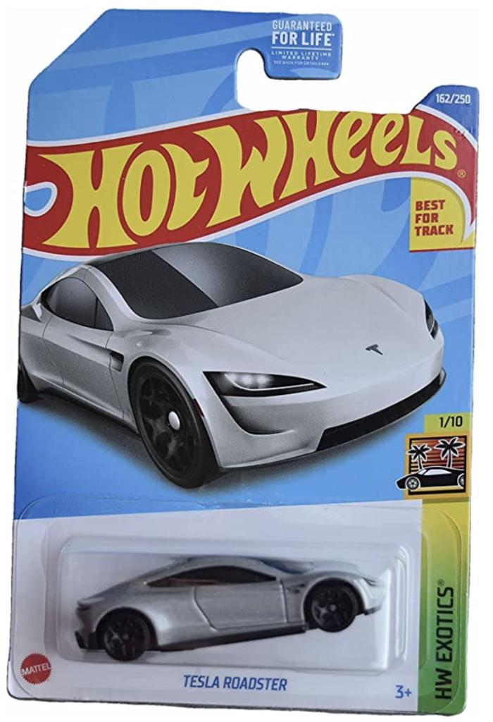 Tesla Roadster toy car 1:64 scale Diecast alloy